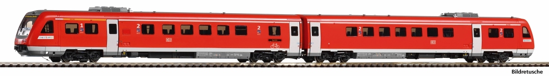 PIKO 52009 - H0 - Diesel-Triebzug BR 612, DB AG, Ep. VI - DC-Sound